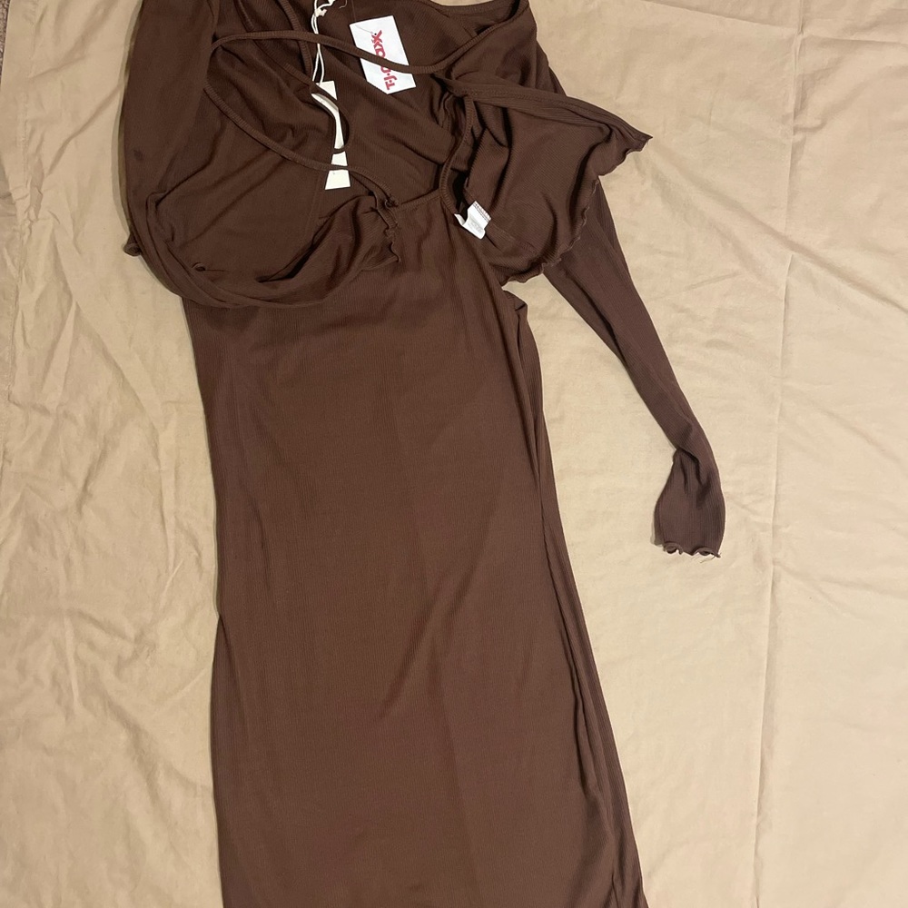 Brown Dress with jacket